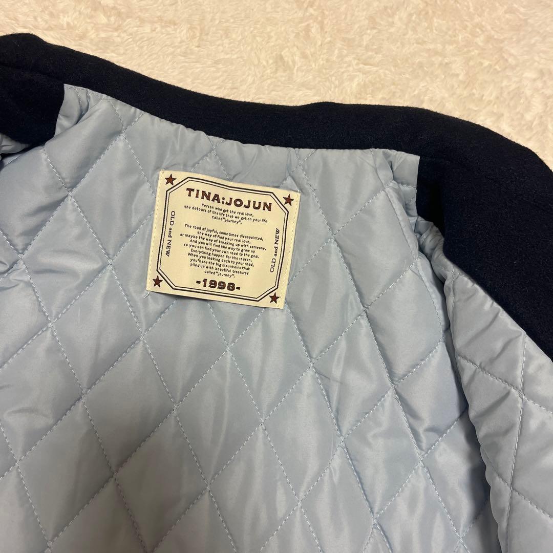 TINAJOJUN オリジナルワッペンスタジャン ネイビー