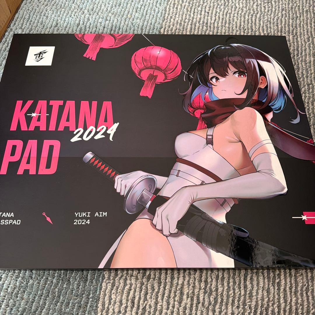 マウス・トラックボール YUKIAIM 2024 KATANA GLASS MOUSEPAD