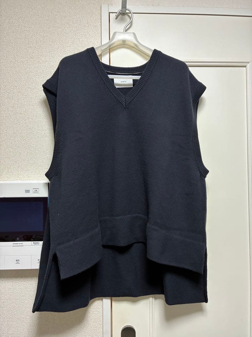 Stein BACK DOUBLE KNIT VEST シュタイン