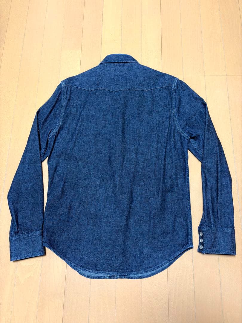 【美品】 RRL ウエスタンシャツ インディゴラルフローレン ダブルアールエル