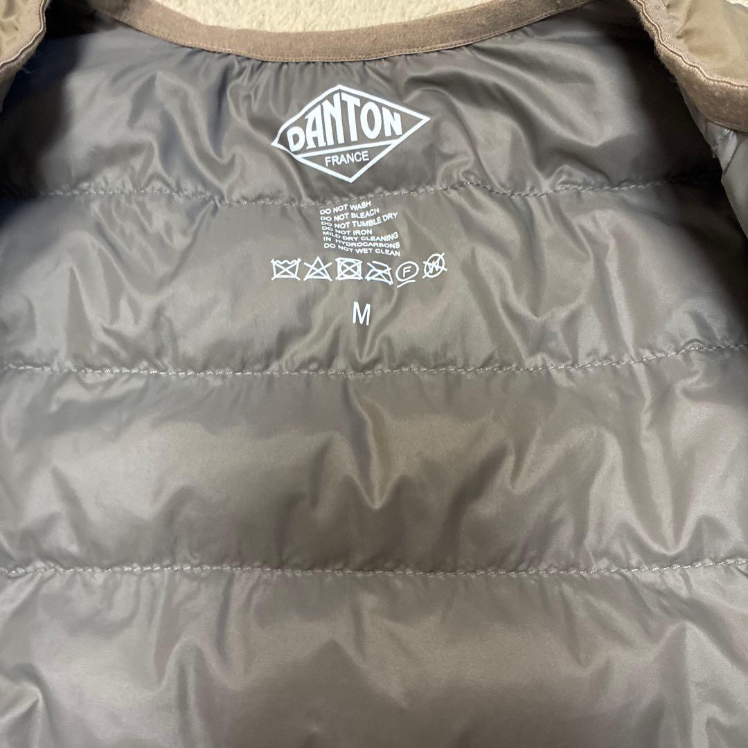 DANTON クルーネックインナーダウンジャケット M