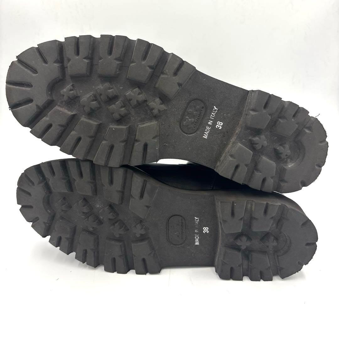 ✨美品✨パスクッチ サイドゴアブーツ【38】24.5cm ブラック