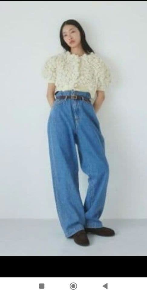 SeaRoom lynnオーバーウエストワイドデニム SRN05シールームリン