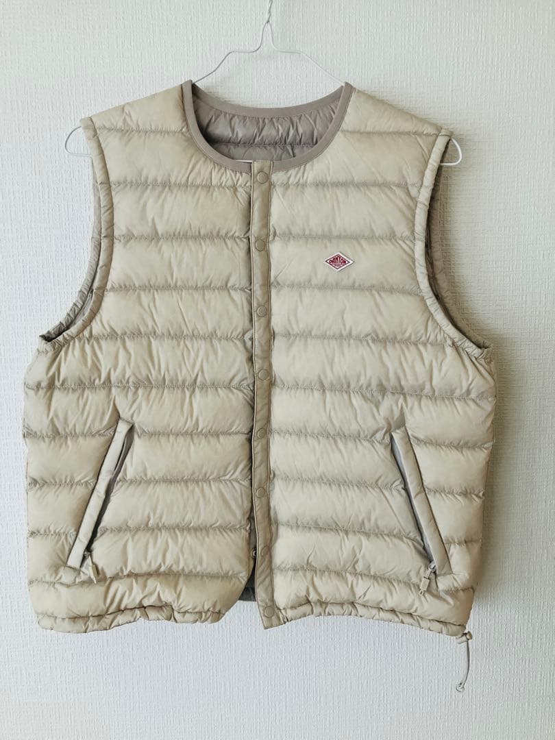 12/15まで出品❣️DANTON ベージュ ダウンベスト M