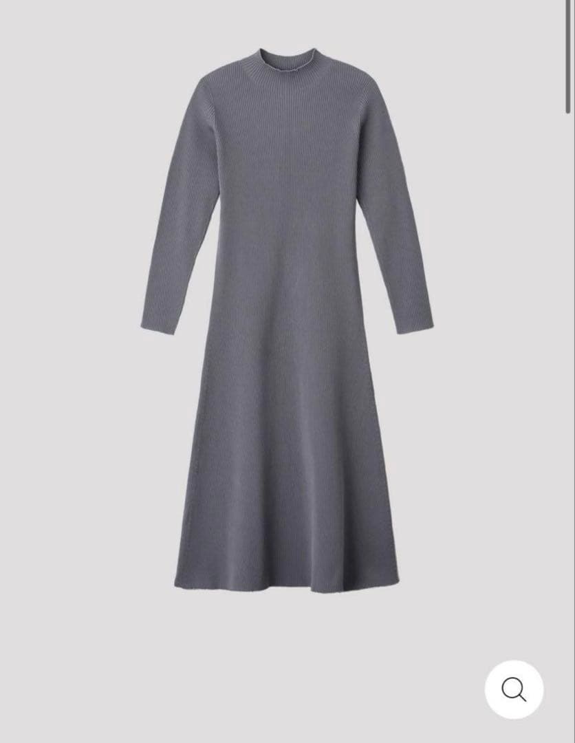 【新品タグ付/25AW完売品】CFCL リブワンピース グレー 定価5万