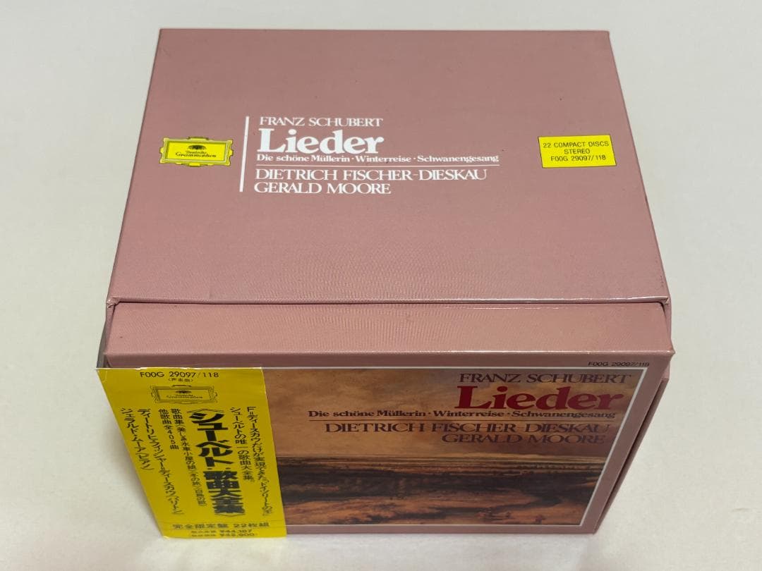 ２２CDBOX◇シューベルト：歌曲大全集　ディースカウ & ムーア 日本語　DM