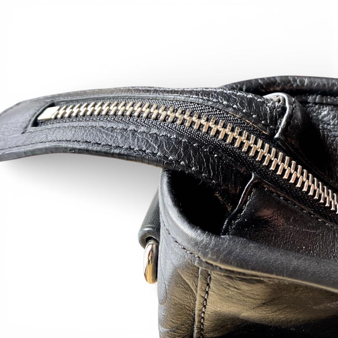 【美品】COACH コーチ70253 オプアートビジネスバッグ　2way A4