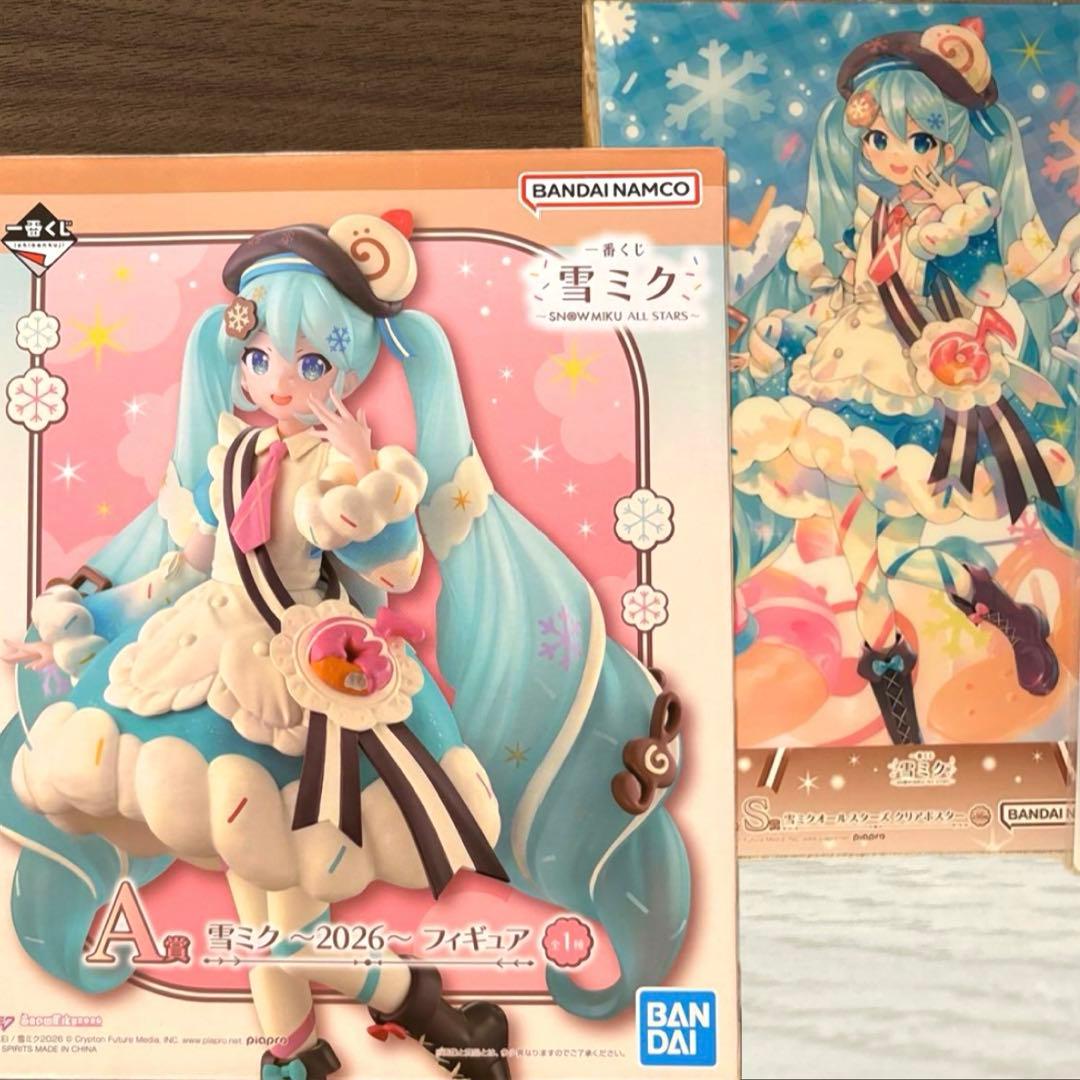 一番くじ 雪ミク 2026 A賞 フィギュア ＋クリアポスター 2026ver.