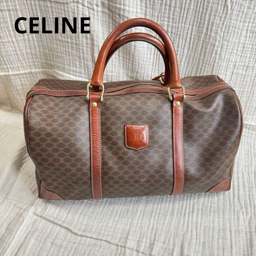 CELINEセリーヌ　マカダム柄　ボストンバッグ