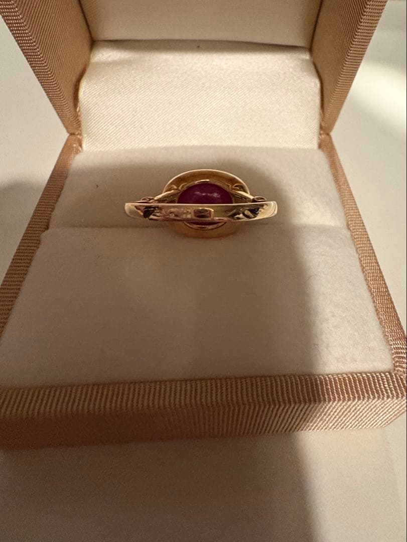 【なお】BIZOUX（ビズー） ルビー(ガラス含浸)K10リング・ソレイユ