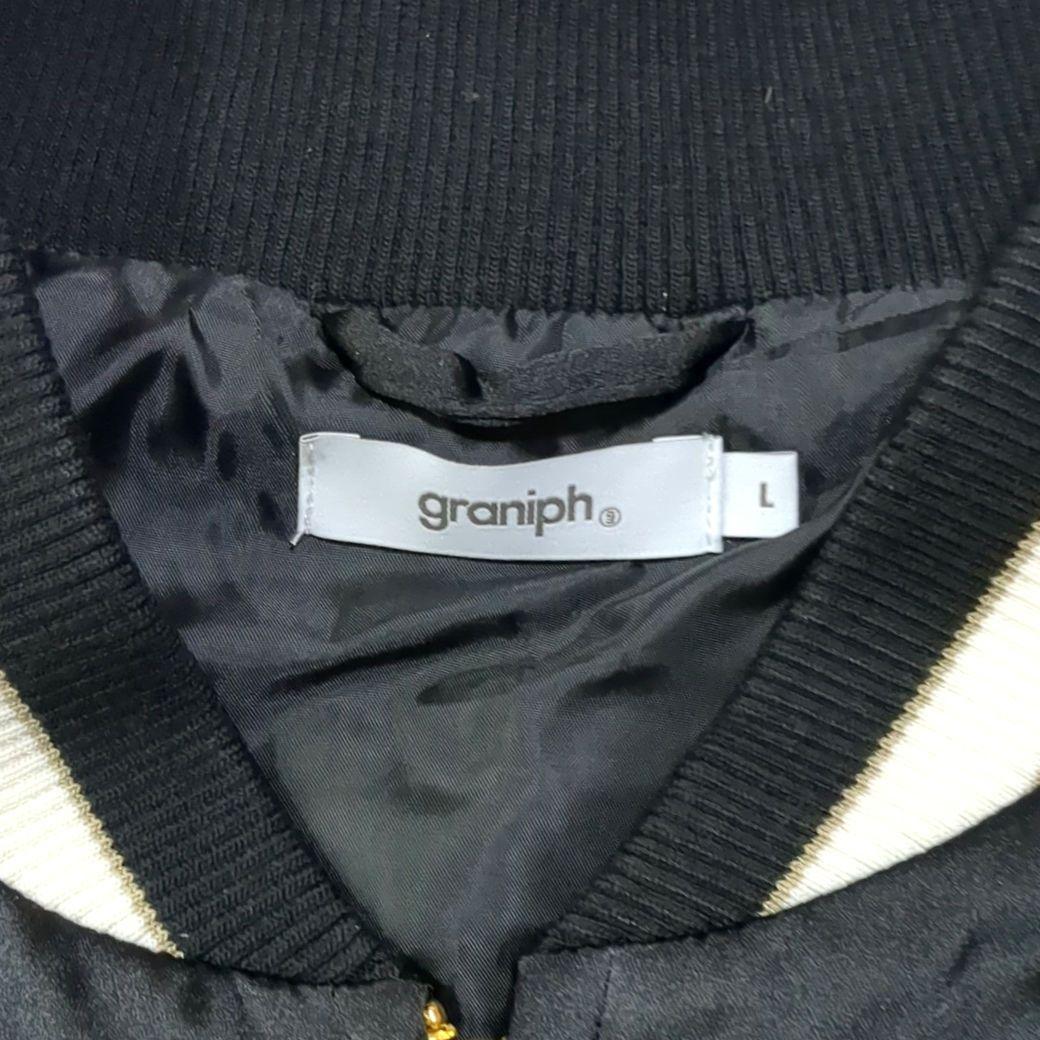 グラニフ　graniph　スカジャン　オーサムタイガー　　ブラック　Lサイズ