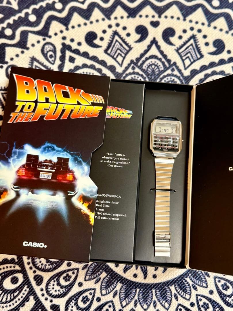 CASIO バック・トゥ・ザ・フューチャー時計 CA-500WEBF-1AJR
