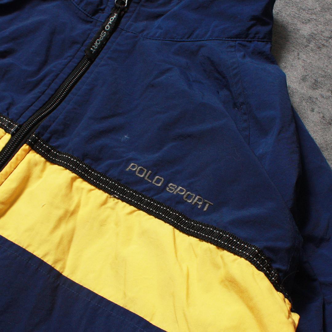 POLO SPORT ポロスポーツ ナイロンジャケット ブルー/イエロー