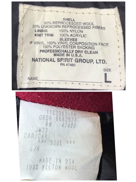 【希少品】パンサー90’スタジャン セーラー襟　カラー レディースL 美品