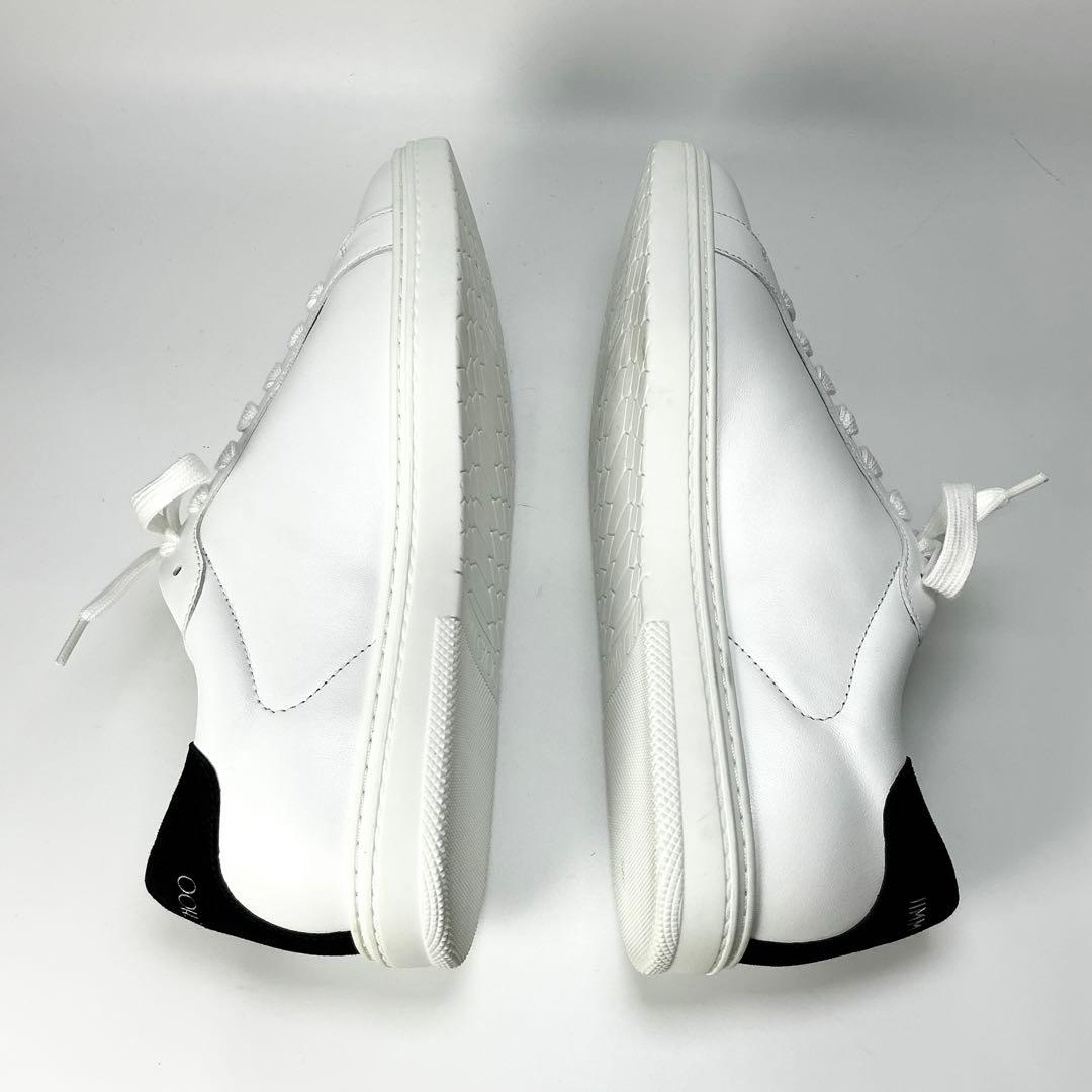 JIMMY CHOO 　スニーカー　レザー　ホワイト　42　27cm