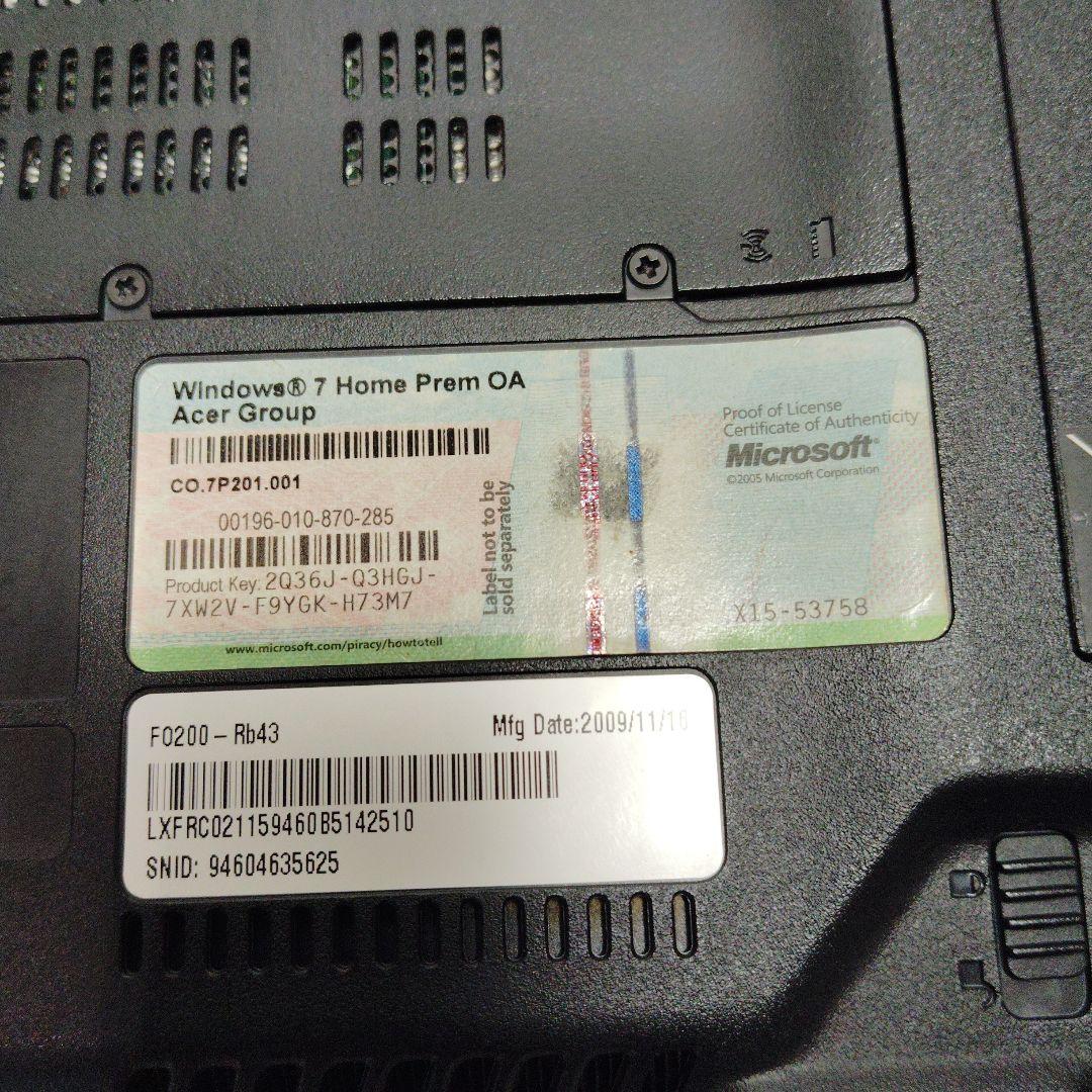 値下げ　acerフェラーリ公認ノートパソコン