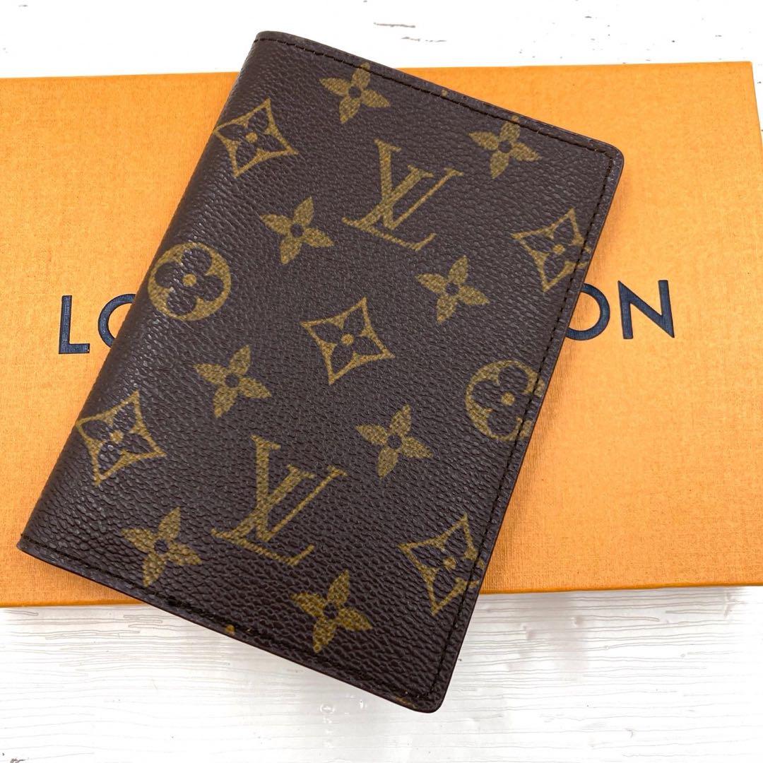 外美品 ルイヴィトン パスポートケース モノグラム クーヴェルテュールパスポール