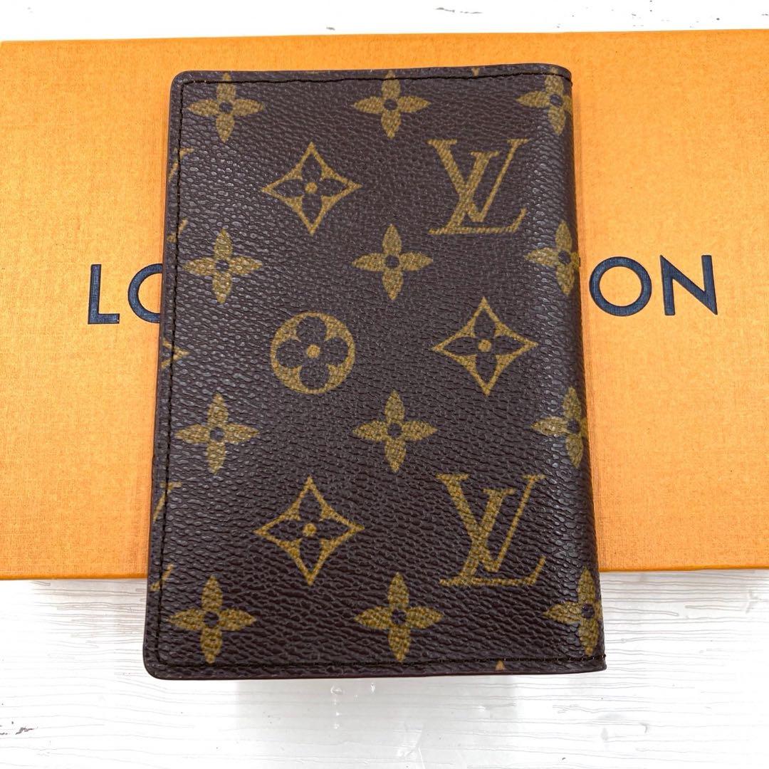 外美品 ルイヴィトン パスポートケース モノグラム クーヴェルテュールパスポール