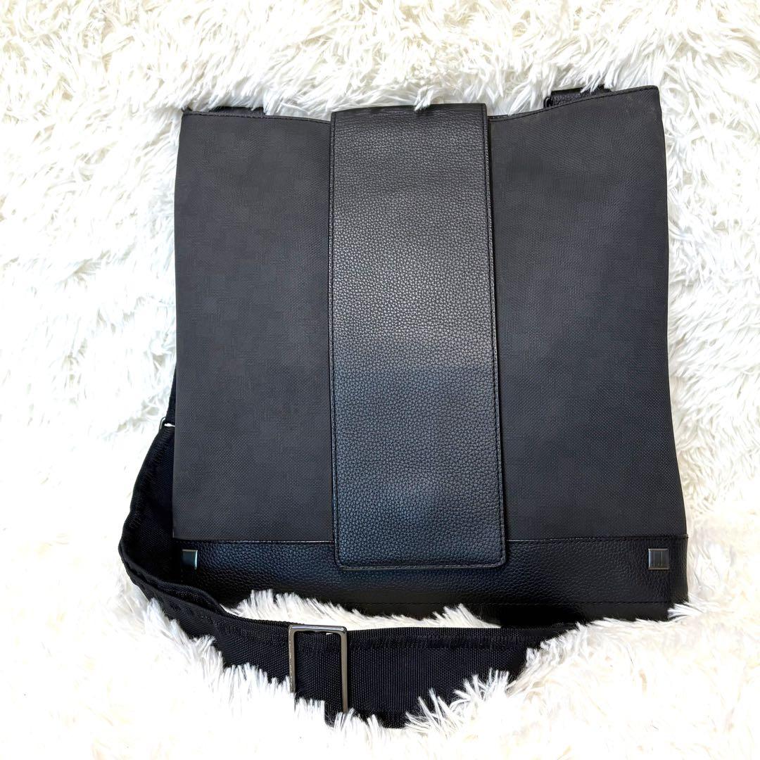 美品　ダンヒル ショルダーバッグ ブラック　メッセンジャーバック