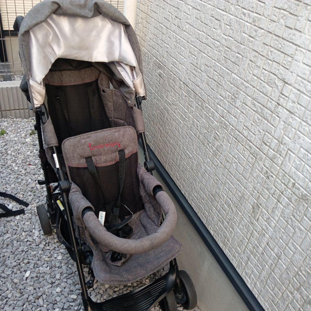 70.2人乗りベビーカー　日本育児　キンダーワゴン　専用