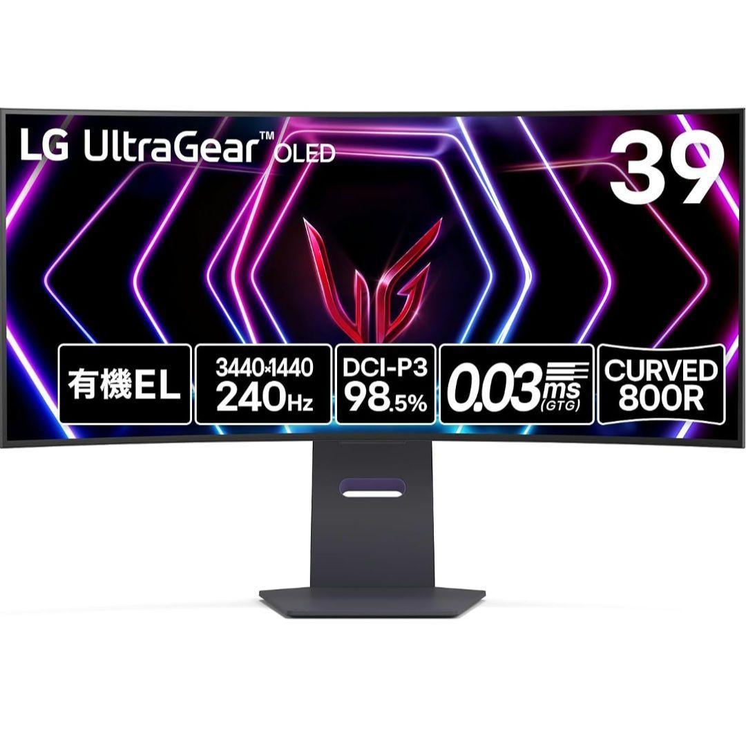 LG UltraGear 39GS95QE-B OLED 湾曲ゲーミングモニター
