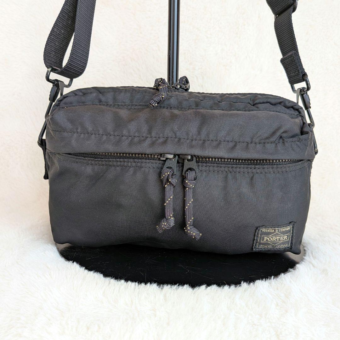 美品✨️ ポーター フォース ボディバッグ ショルダーバッグ 2way ブラック