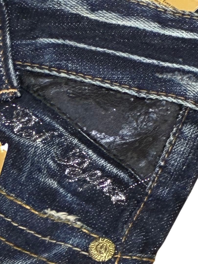 RED PEPPER レッドペッパー フレアデニム 24 刺繍 ジップ Y2K