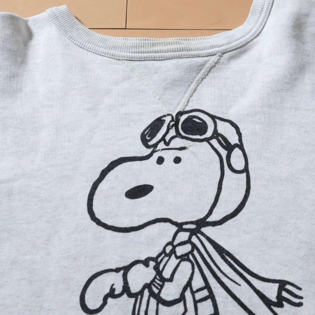Buzz Rickson’s × SNOOPY 両面プリント スウェット L