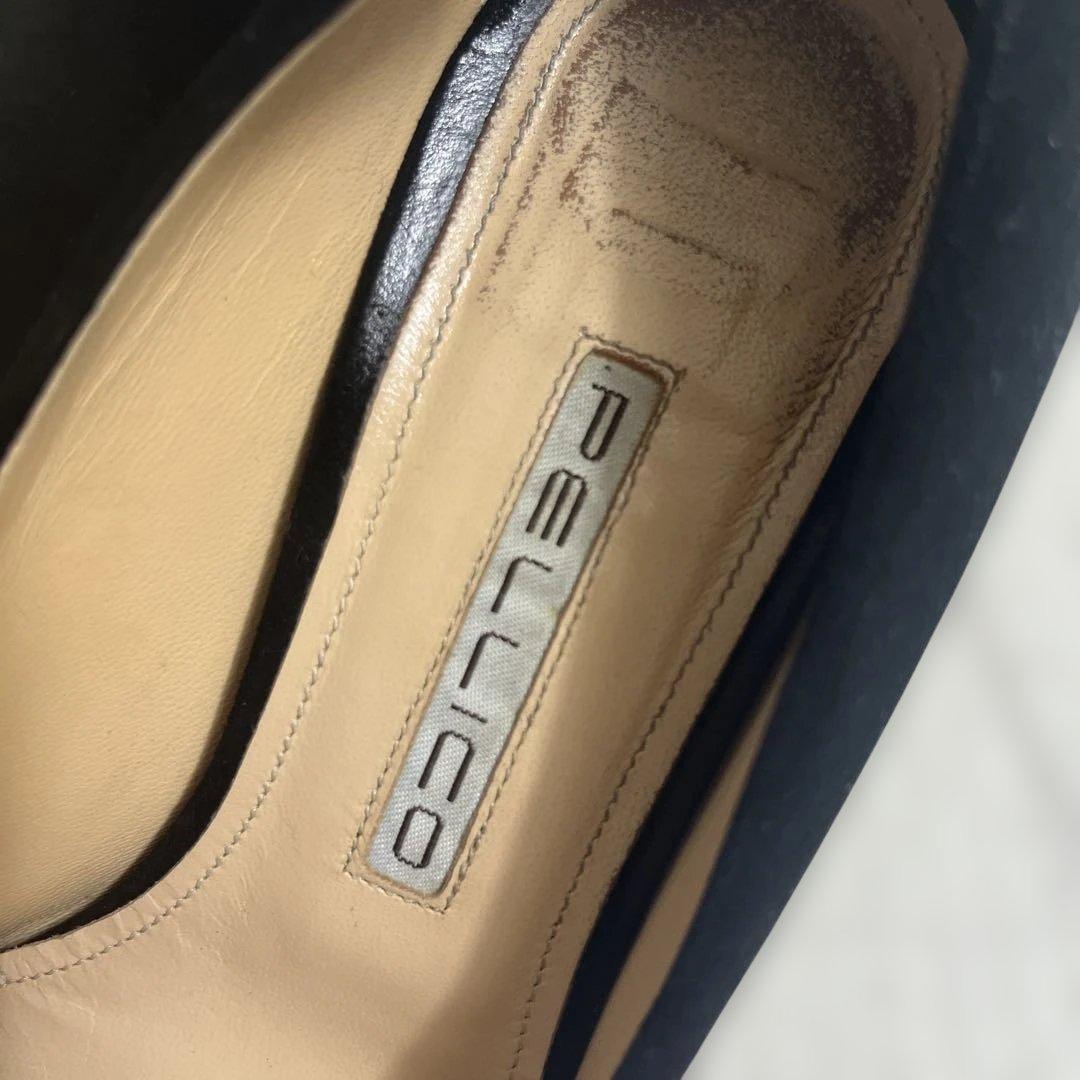 ペリーコ　スエード　ブラック　ヒール　37 1/2