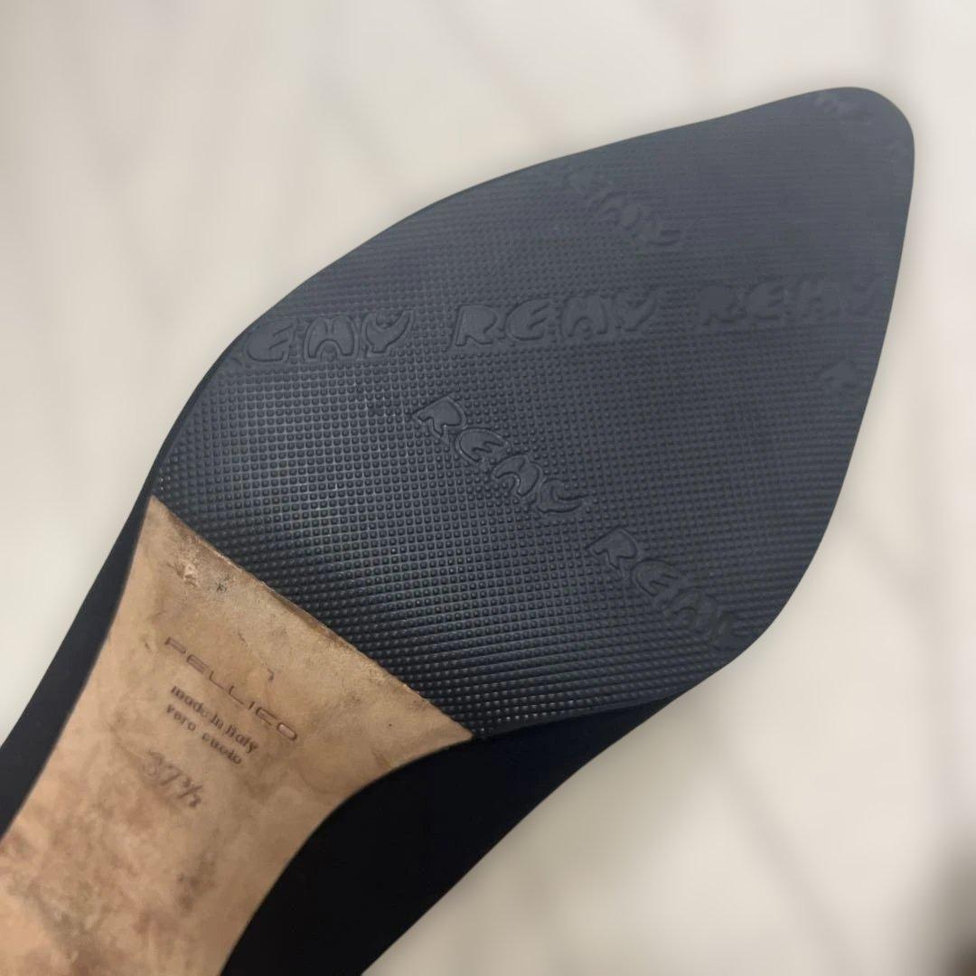 ペリーコ　スエード　ブラック　ヒール　37 1/2