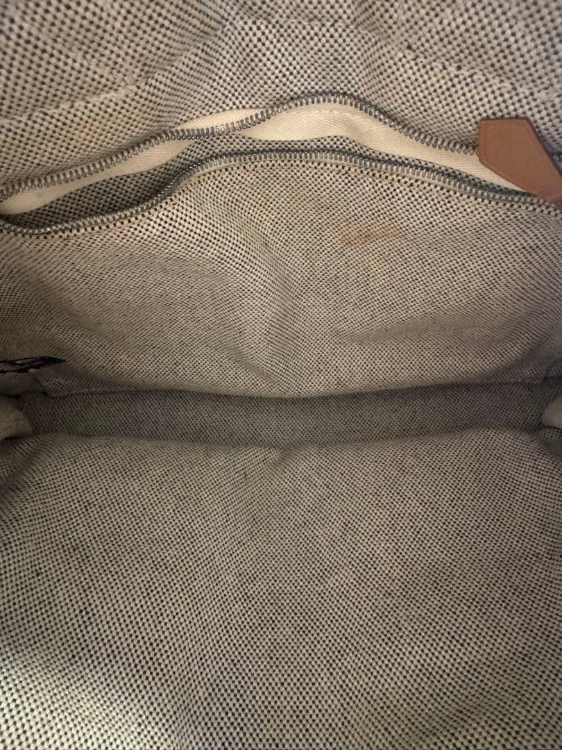 エルメス　ストライプハンドル トートバッグ