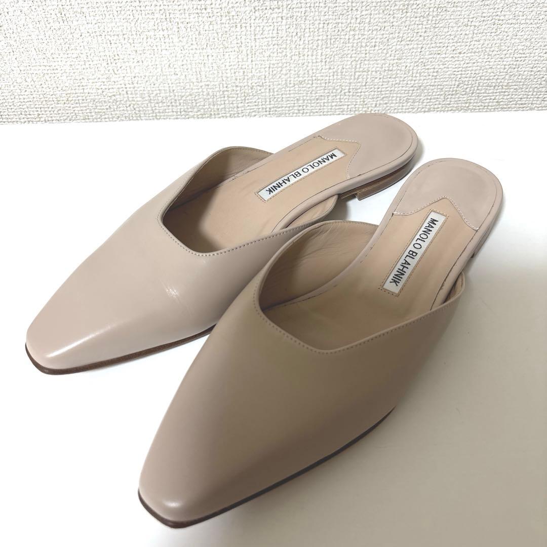 MANOLO BLAHNIK TAZA マノロブラニク 39 ミュール　パンプス