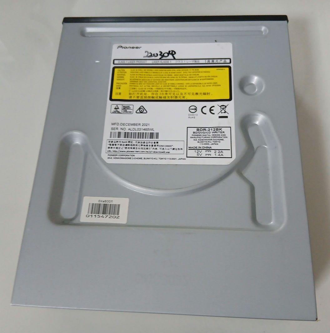 Pioneer BDR-212BK 内蔵BDドライブ 動作確認済み 2021年製