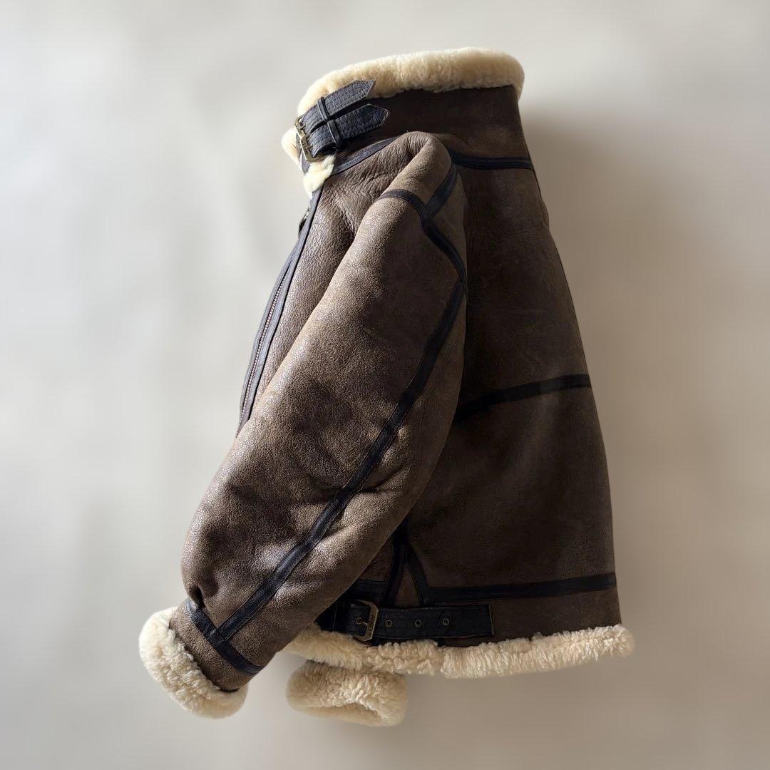 AVREX/B03/38サイズ/AC-17755/ブラウン/ボア/ムートン