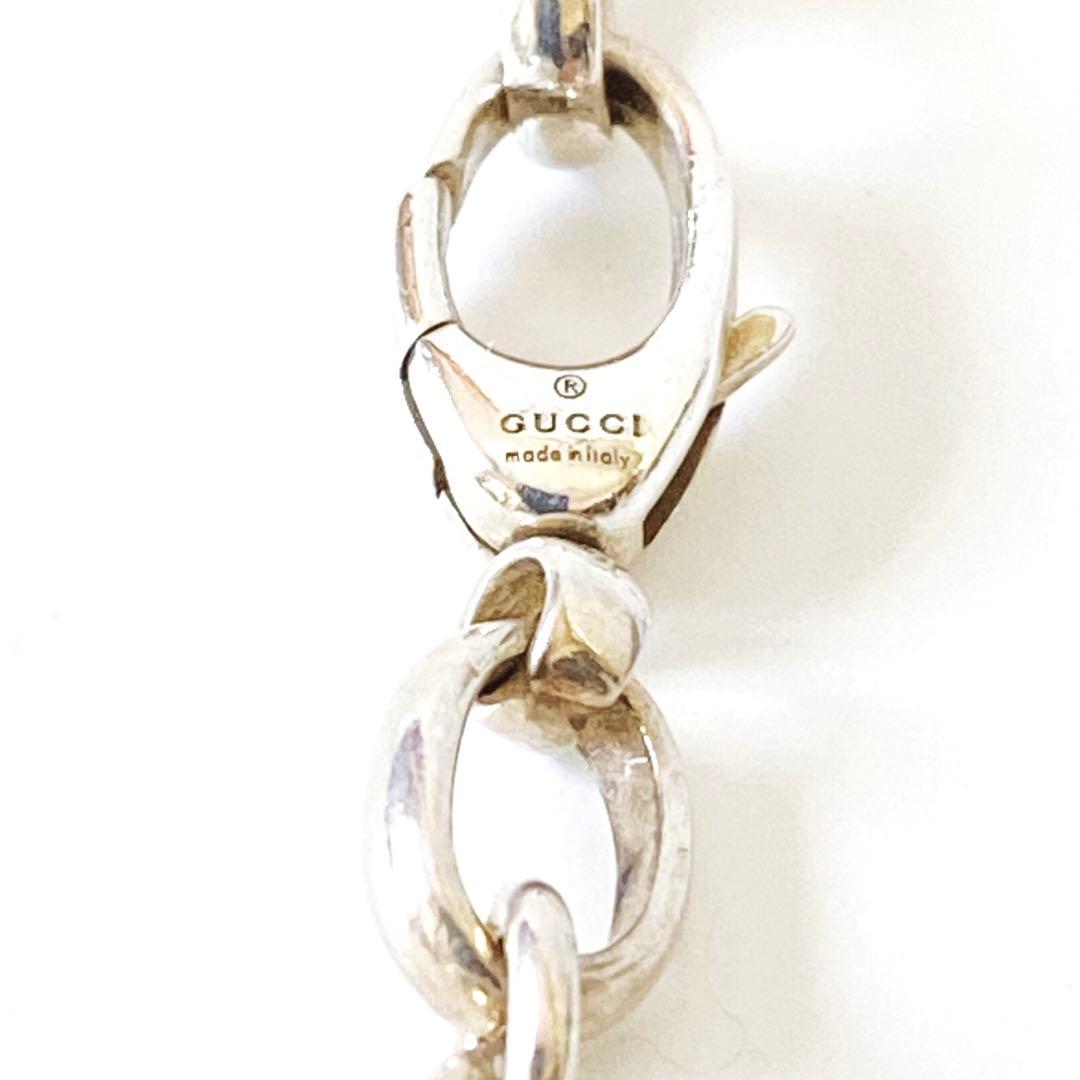 GUCCI グッチ インターロッキング GG チェーンネックレス　シルバー