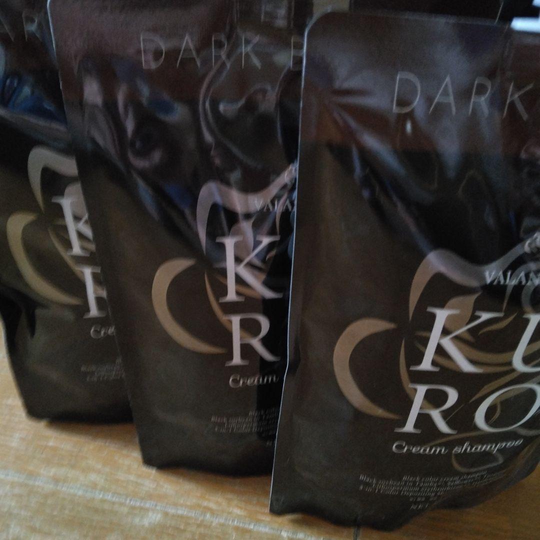 KURO Cream Shampoo ダークブラウン 400g 3本セット　新品
