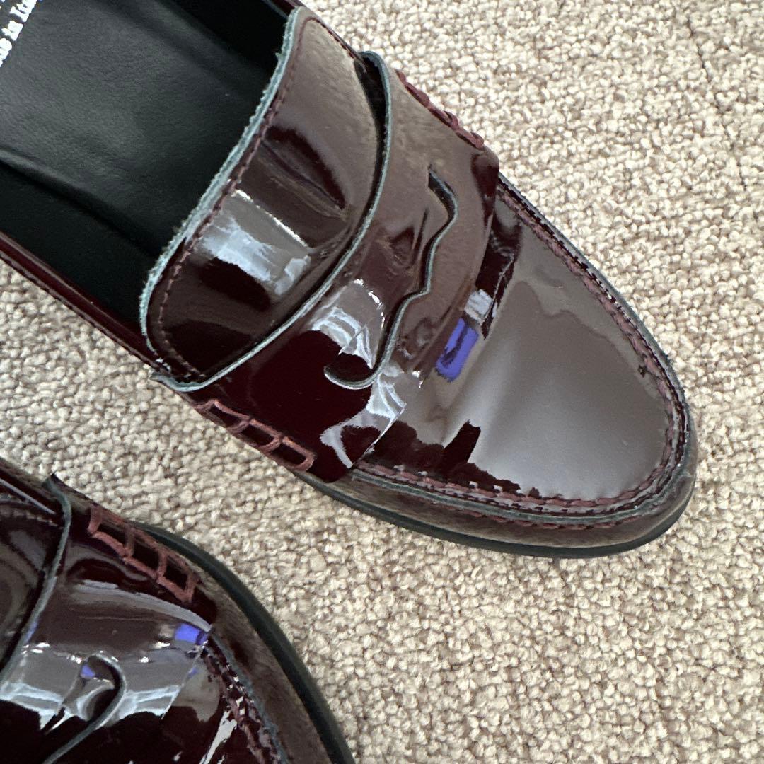 Luca Grossi バーガンディ ローファー　未使用品　※即買い者様歓迎