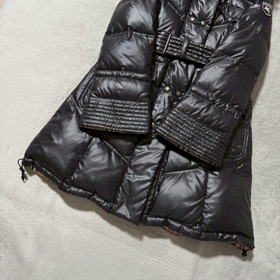 BURBERRY バーバリー ダウンコート ノバチェック エンブレム サイズ38