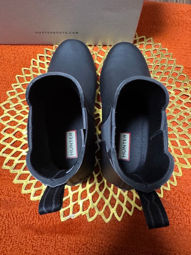 【極美品】HUNTER ブラック レインシューズ 7