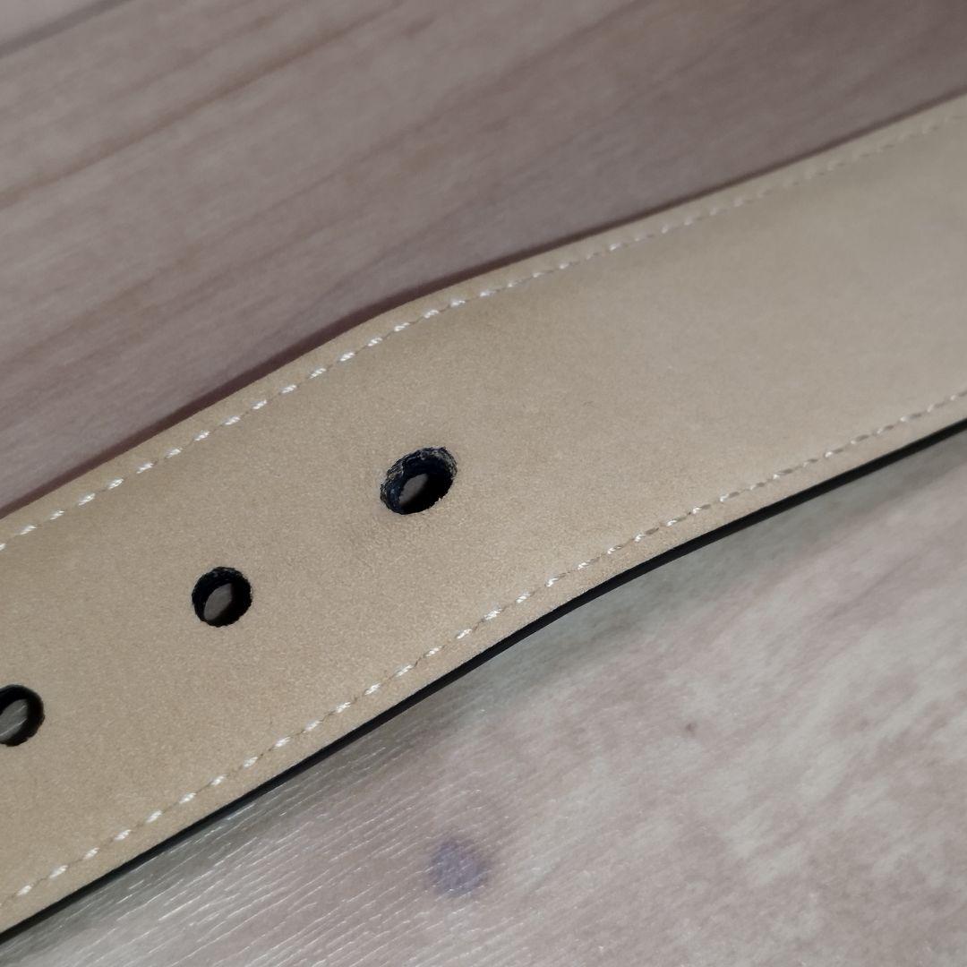 【美品】ジョンロブ　ベルト　カーフレザー　黒色　ブラック　85サイズ　メンズ