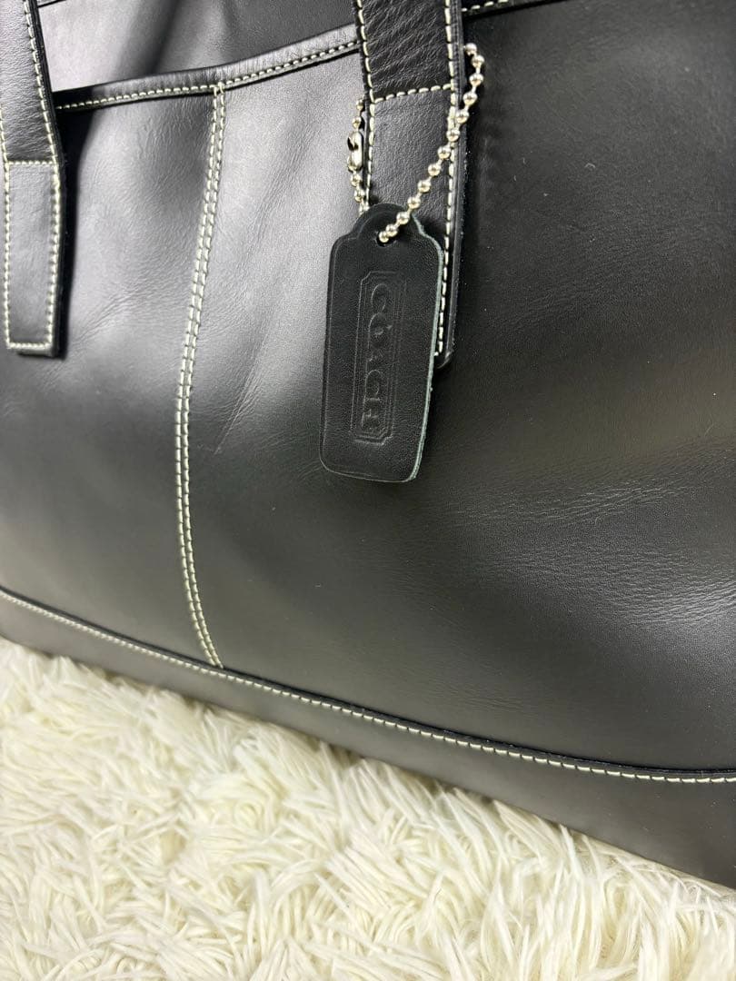 極美品　現行　Coach コーチ　ブラック　トートバック　大容量