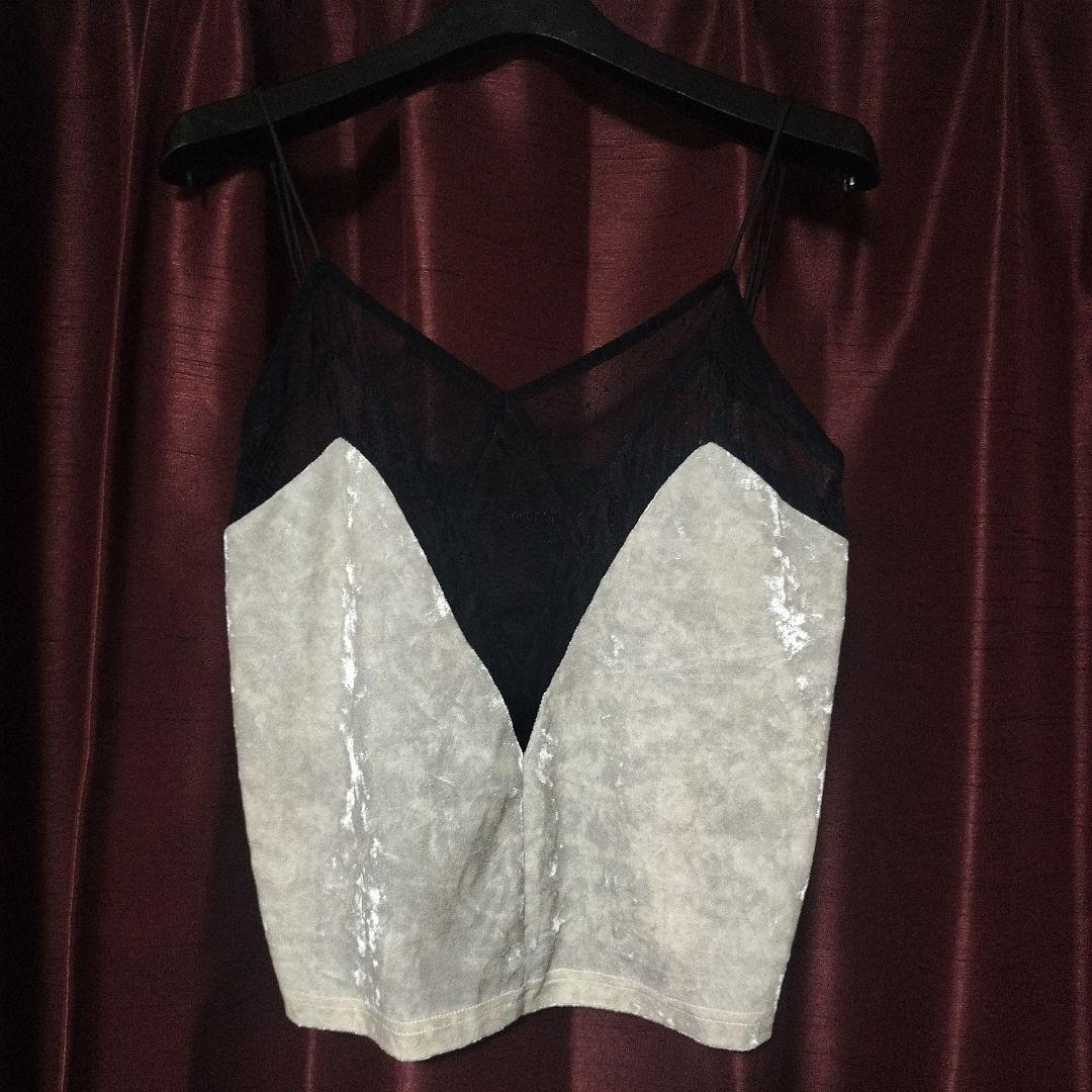 PRANK PROJECT クラッシュベロアレースキャミソール