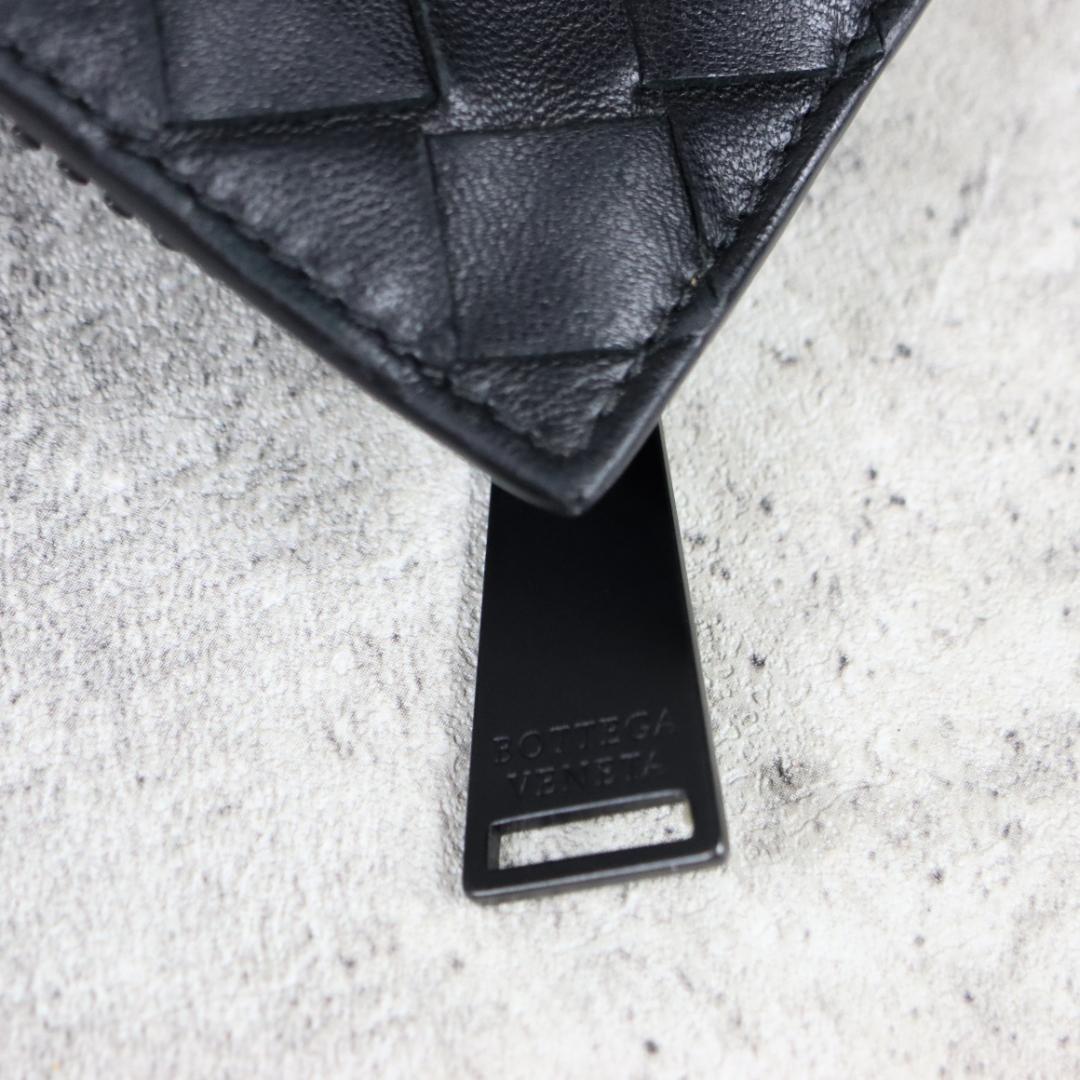 BOTTEGA VENETA ボッテガ ナイロン イントレチャート トート 黒