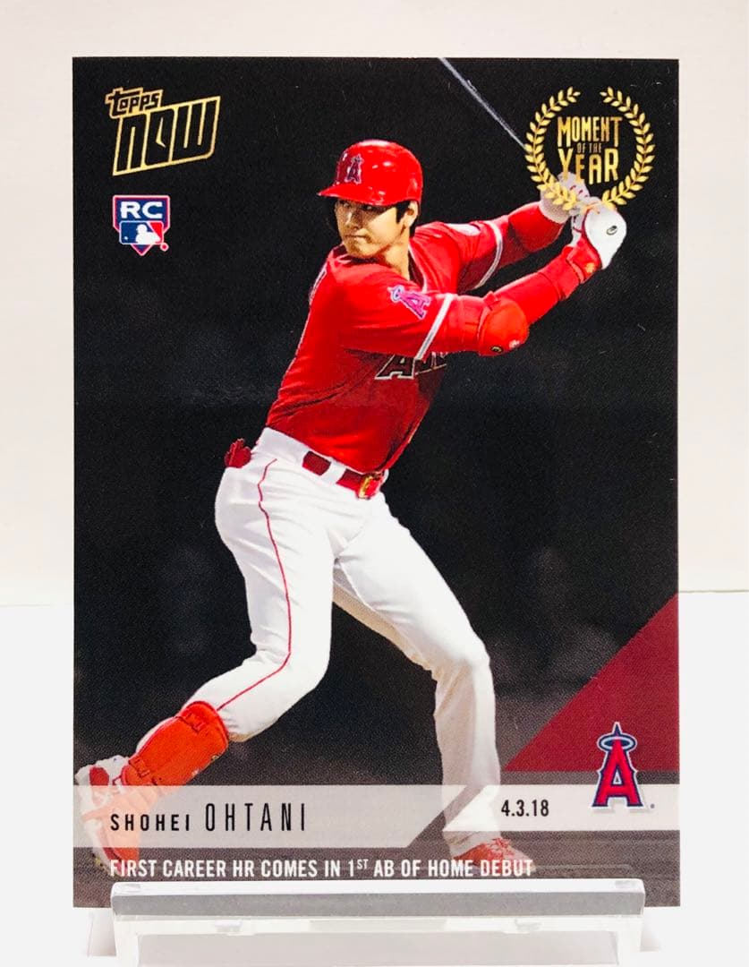 大谷翔平 2018 Topps Now moy-1 メジャー初ホームラン！