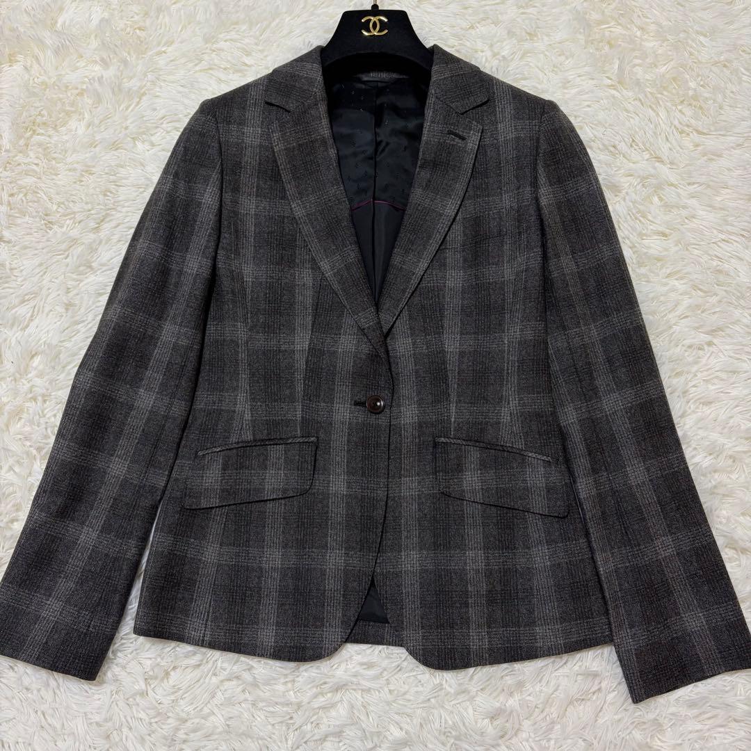 極美品✨HILTON Marzotto社製 グレンチェック super110's