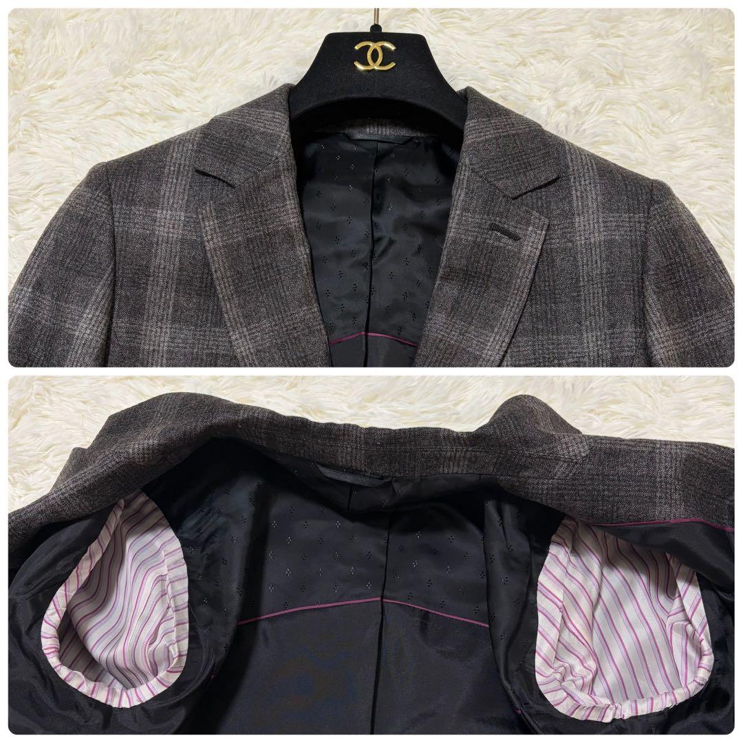 極美品✨HILTON Marzotto社製 グレンチェック super110's