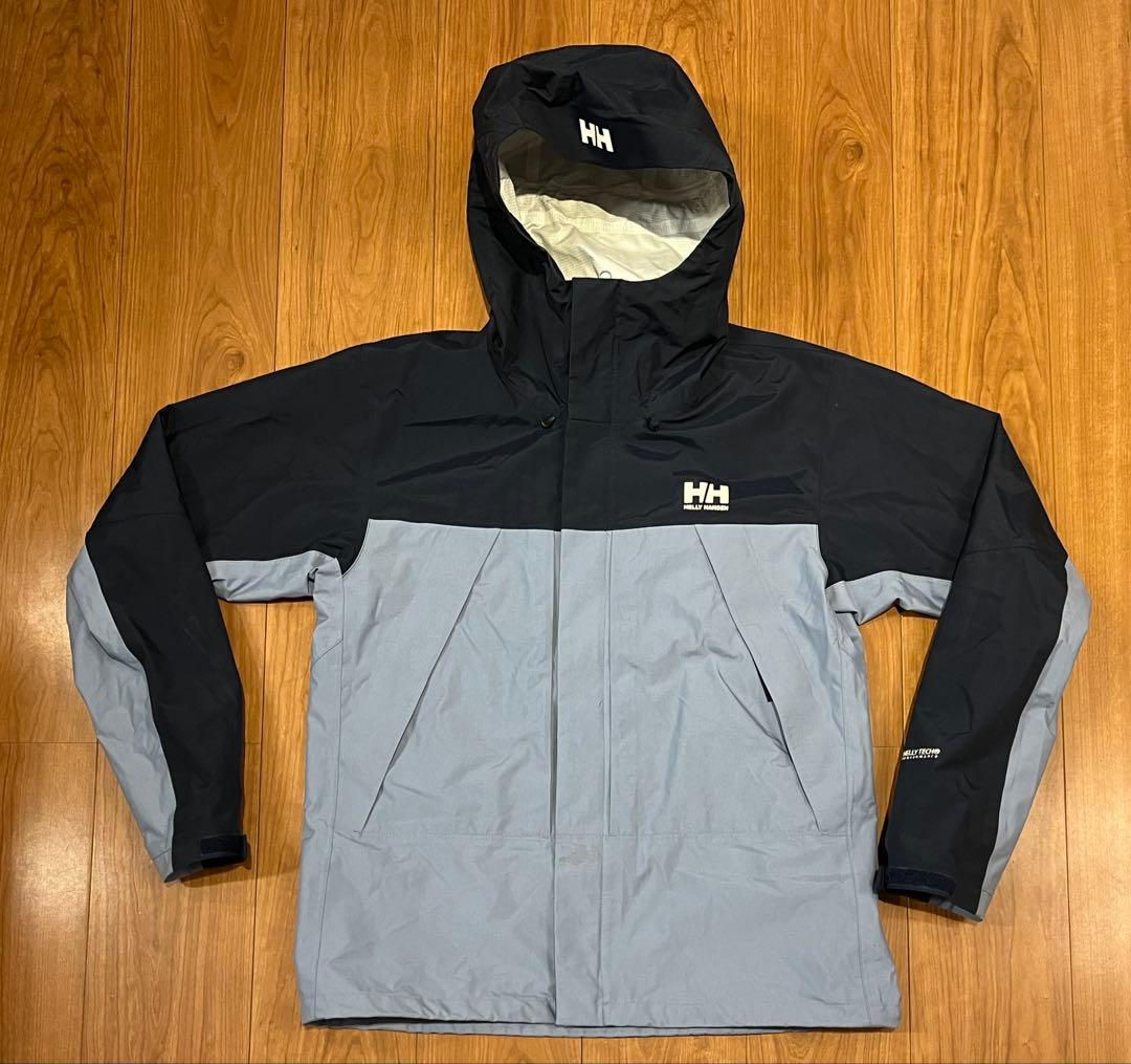 HELLY HANSEN スカンザライトジャケットL 紺色×水色