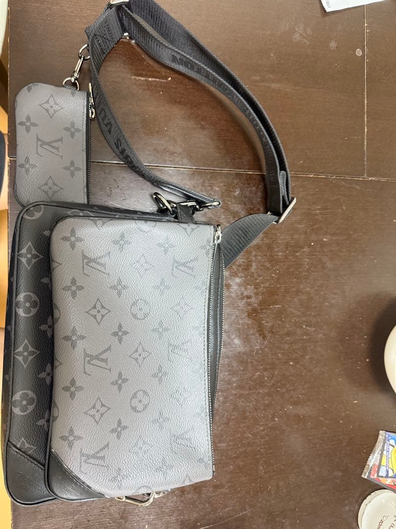 【美品】ルイヴィトン モノグラムエクリプス トリオメッセンジャー