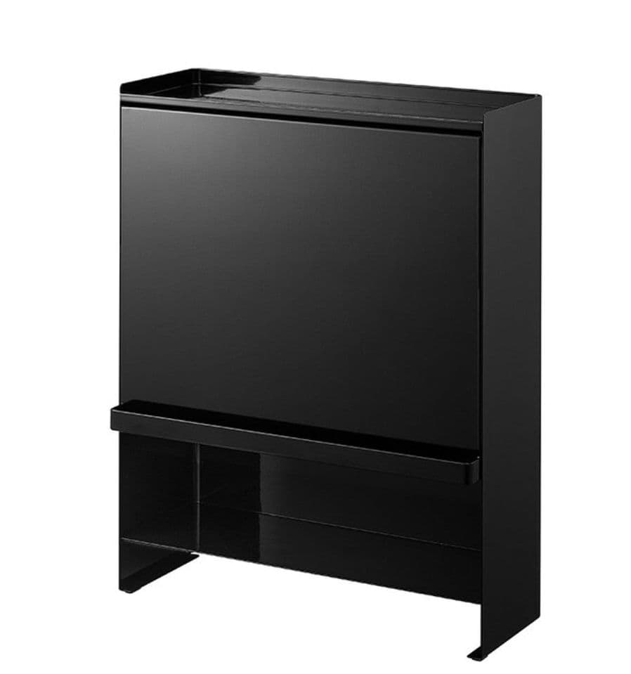 値段交渉可＊新品未使用★Tower　黒い調味料ラック スリムタイプ 38cm幅