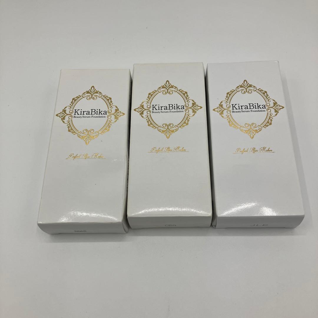 キラビカ ナチュラルオークル ファンデーション 26g 3本セット